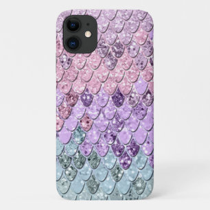 Capa Para iPhone 11 A Sereia Escala com as Garotas do Unicórnio brilha