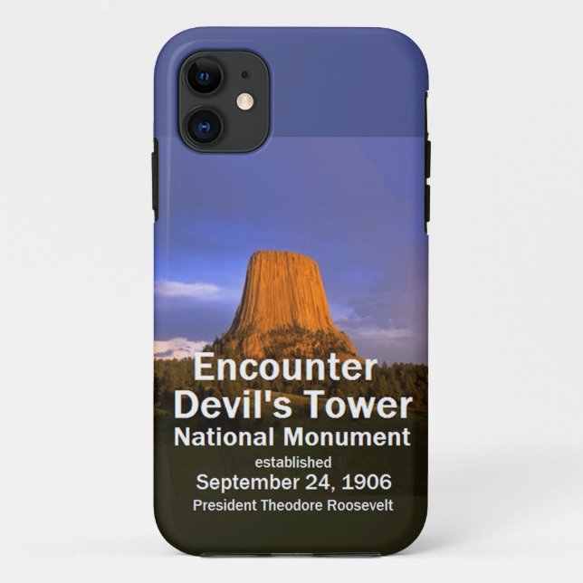 Capa Para iPhone 11 A torre WYOMING do diabo (Verso)