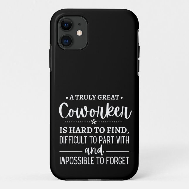 Capa Para iPhone 11 A Truly Great Coworker (Verso)