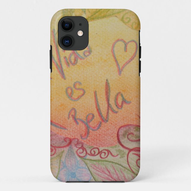 Capa Para iPhone 11 A vida é bonita (Verso)