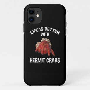 Capa Para iPhone 11 A Vida É Melhor Com Caranguejos Emermitas