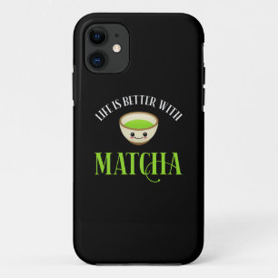 Capa Para iPhone 11 A Vida É Melhor Com Matcha