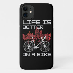 Capa Para iPhone 11 A vida é melhor de bicicleta