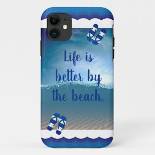 Capa Para iPhone 11 A vida é melhor na praia