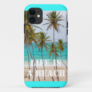 Capa Para iPhone 11 A vida é uma praia, capa de iPhone 5