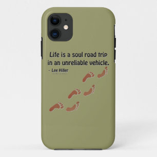 Capa Para iPhone 11 A vida é uma viagem de carro da alma em um veículo