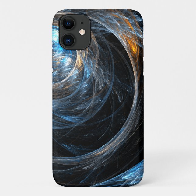 Capa Para iPhone 11 À volta da Abstrato de Arte Mundial (Verso)