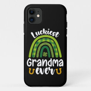 Capa Para iPhone 11 A Vovó Mais Sortuda de Sempre Família Dia de São P