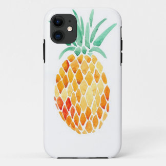 Capa Para iPhone 11 Abacaxi de cor aquosa