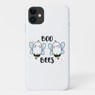Capa Para iPhone 11 Abejas Fantasmas Lindas - Halloween Divertido em b