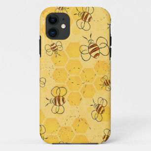Capa Para iPhone 11 Abelhas De Mel De Abelha Bonitas