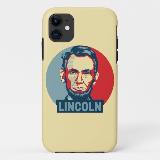 Capa Para iPhone 11 Abraham Lincoln EUA Presidente Estilo Esperança (Verso)