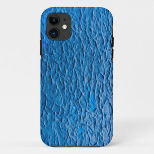 Capa Para iPhone 11 Abstract Cobalt Blue Textured Wall with Impasto Pa