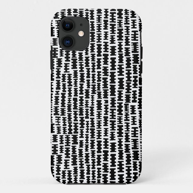 Capa Para iPhone 11 Abstrato 020712 - Preto (Verso)