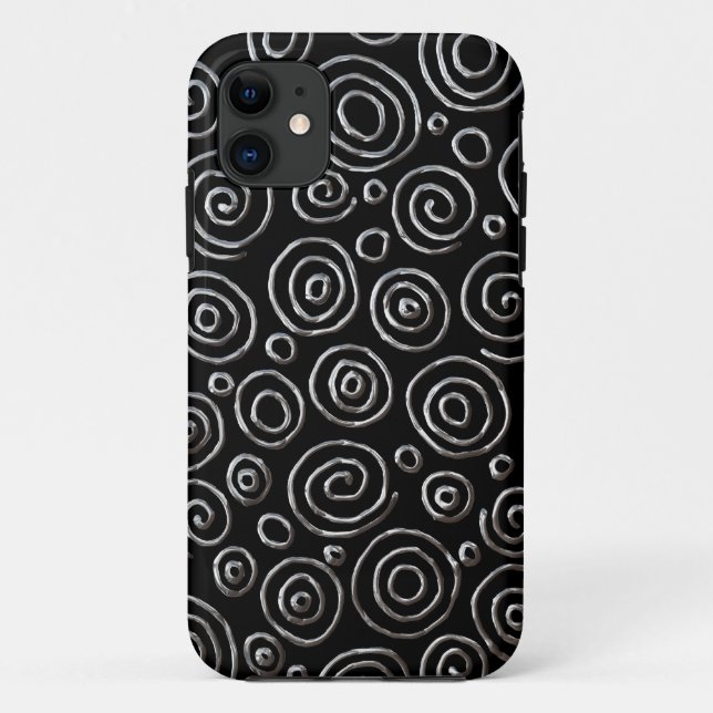 Capa Para iPhone 11 Abstrato 181112 - Metal exótico (Verso)