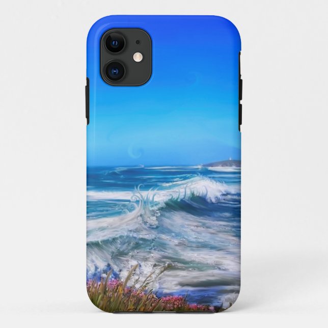 Capa Para iPhone 11 Abstrato balançando galope em direção a Fistral Be (Verso)