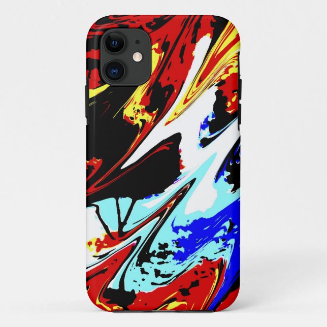 Capa Para iPhone 11 Abstrato colorido (Verso)