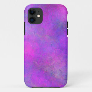Capa Para iPhone 11 Abstrato de bolhas roxas
