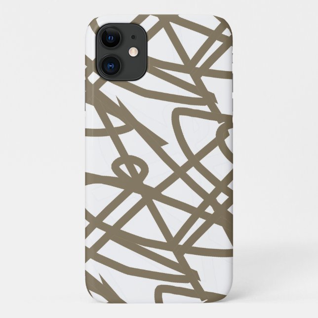 Capa Para iPhone 11 Abstrato de chocolate de leite iPhone 11 Case (Verso)