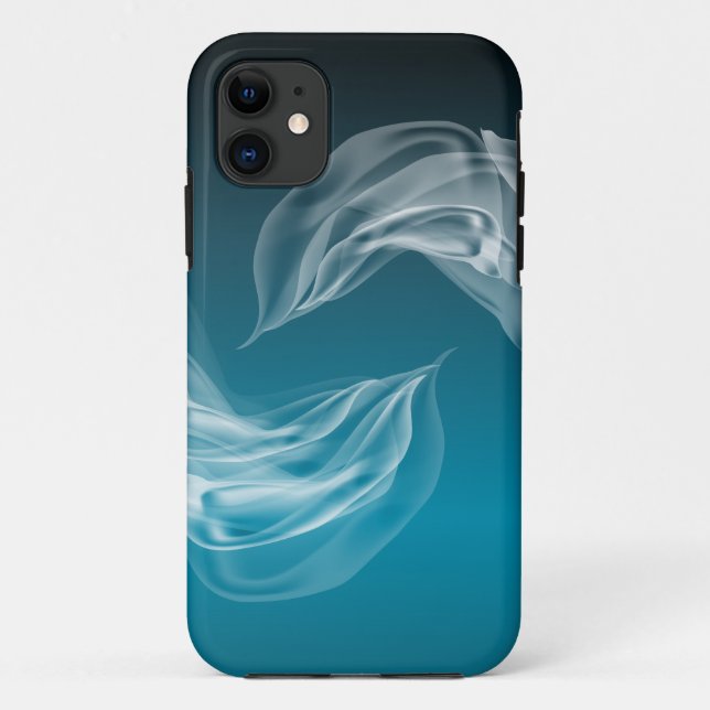 Capa Para iPhone 11 Abstrato Dolphins no Play (Verso)