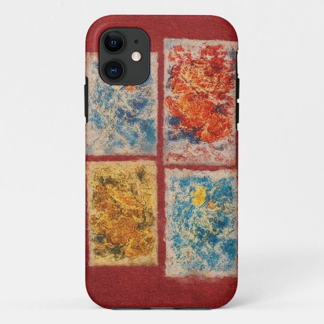 Capa Para iPhone 11 Abstrato Elemental Art Mobile Case (Verso)