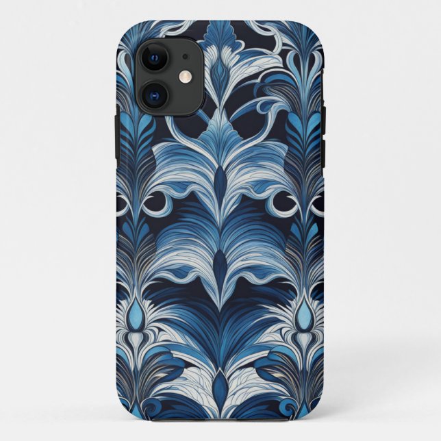 Capa Para iPhone 11 Abstrato Indigo nº 1 (Verso)
