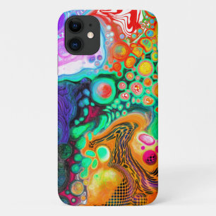Capa Para iPhone 11 Abstrato Modern Fluid Art