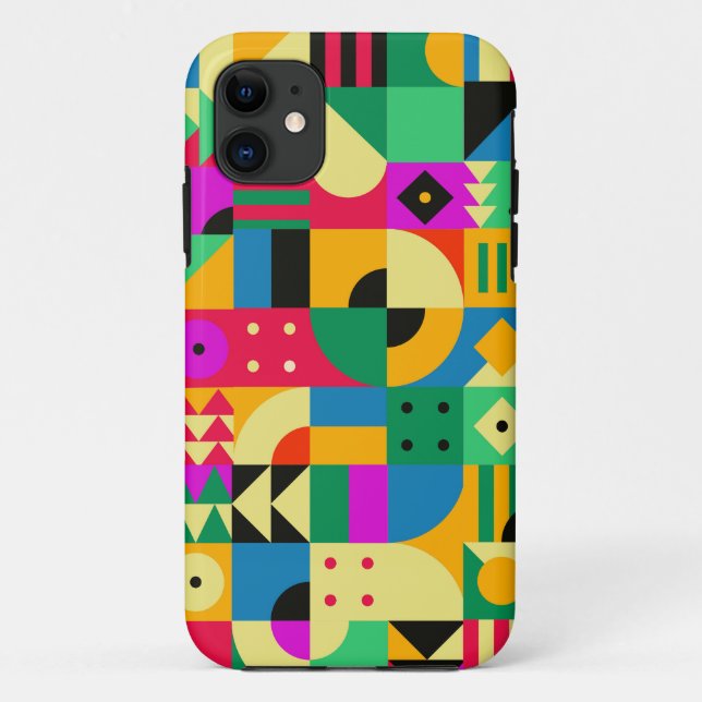 Capa Para iPhone 11 Abstrato Modern Garden (Verso)