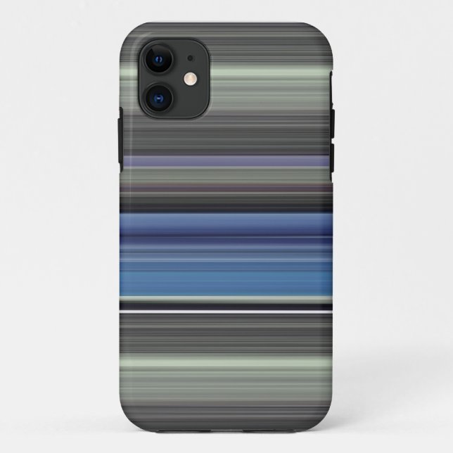 Capa Para iPhone 11 Abstrato nº 1: Azul e cinza (Verso)