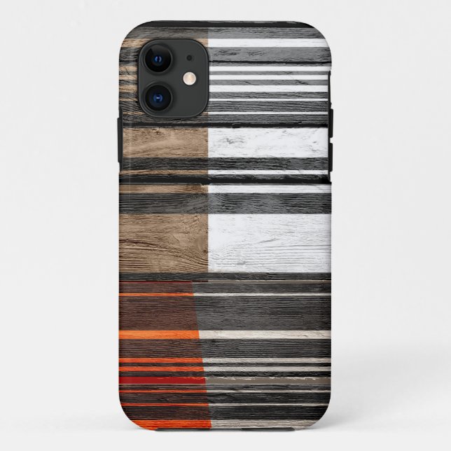 Capa Para iPhone 11 Abstrato Pastel Wood nº 3 (Verso)