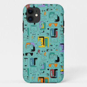 Capa Para iPhone 11 Abstrato tribal maya antigo padrão 1