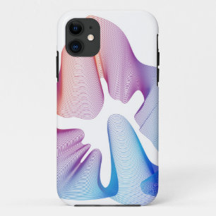 Capa Para iPhone 11 Abstrato Wavy Lines Design