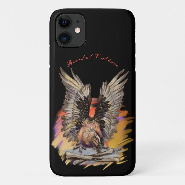 Capa Para iPhone 11 Abutre-de-barba (Verso)