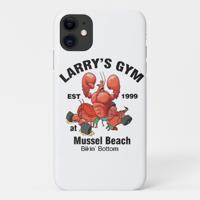 Capa Para iPhone 11 Academia do Larry na Praia de Mexilhão (Verso)