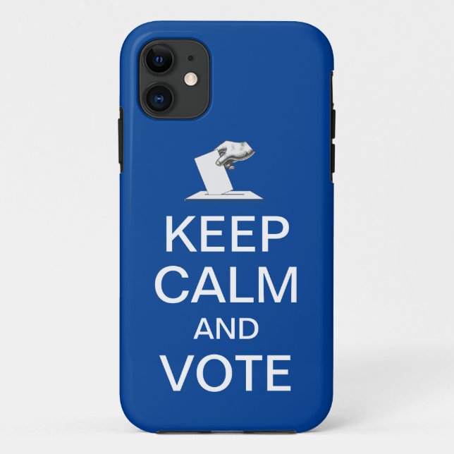 Capa Para iPhone 11 Acalme-se e vote 2026 (Verso)