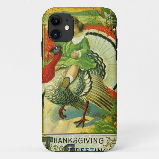 Capa Para iPhone 11 Acção de graças alta de montada (Verso)