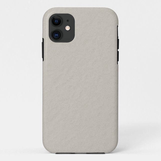 Capa Para iPhone 11 Acessórios de papel texturizado Beige que você pod (Verso)