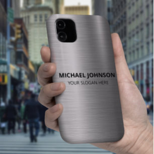 Capa Para iPhone 11 Aço inoxidável prateado