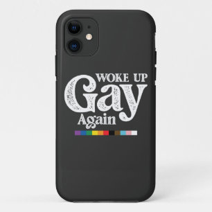 Capa Para iPhone 11 Acordou Gay de novo para suportar orgulho LGBT