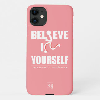 Capa Para iPhone 11 Acredite em Si Mesmo, Rosa