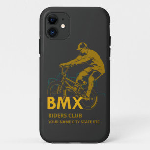 Capa Para iPhone 11 Adicionar Nome Alterar Texto BMX Riders Club Urban