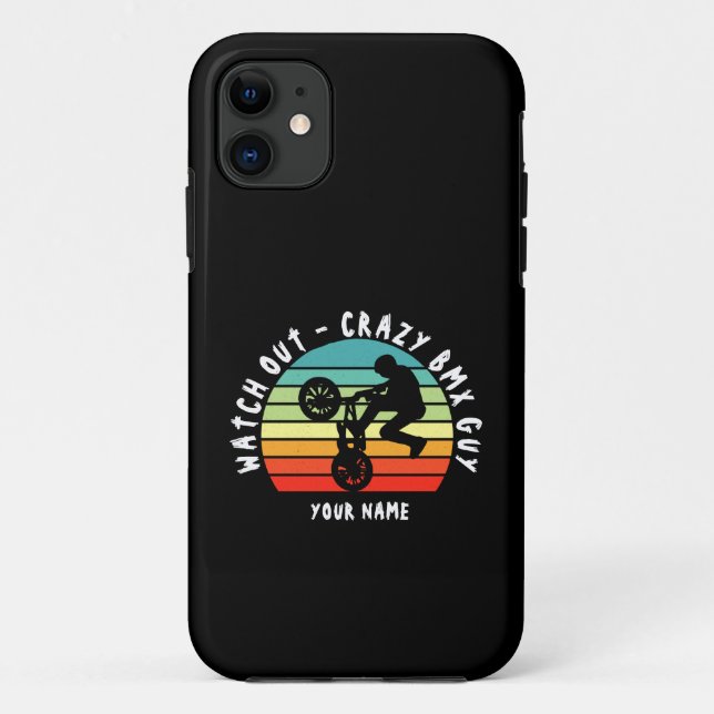 Capa Para iPhone 11 Adicionar Nome Alterar TODO Texto Observar Cara BM (Verso)