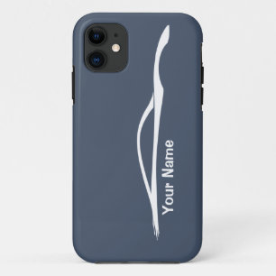 Capa Para iPhone 11 "adicione a silhueta branca de G37 do seu nome" -