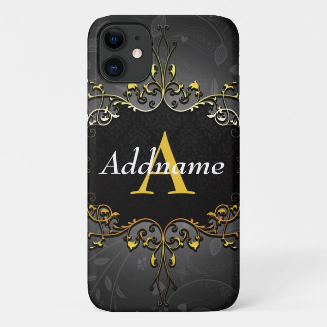 Capa Para iPhone 11 Adicione seu nome e inicial (Verso)