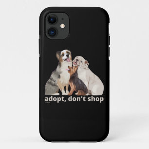 Capa Para iPhone 11 ADOPT, NÃO COMPRE salvar o resgate de cães