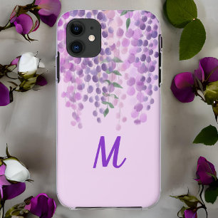 Capa Para iPhone 11 Adorável Cor De Água Púrpura Leve, Olhar Wisteria