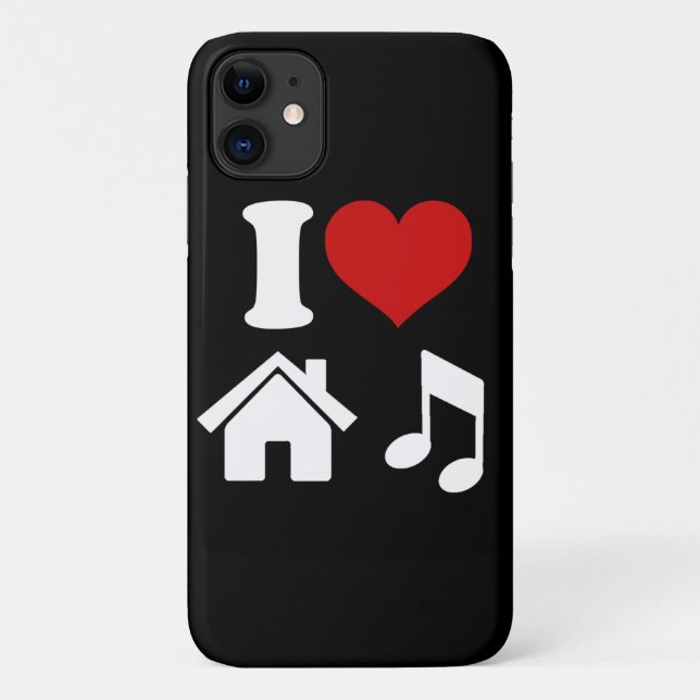 Capa Para iPhone 11 Adoro Música House (Verso)