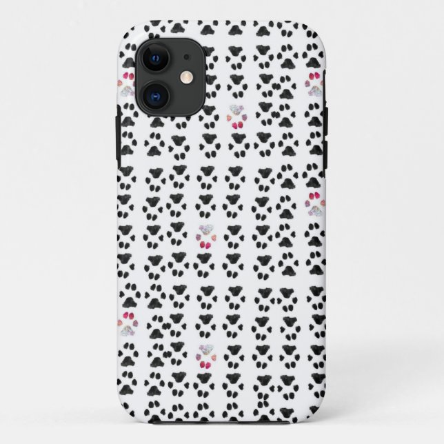 Capa Para iPhone 11 Adotar Padrão de Pata de Não Comprar (Verso)
