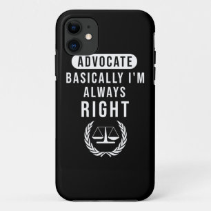 Capa Para iPhone 11 Advogado Basicamente Advogado Tem Sempre Razão