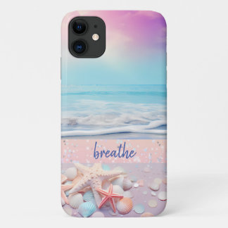 Capa Para iPhone 11 Afirmação de Beach Breathe